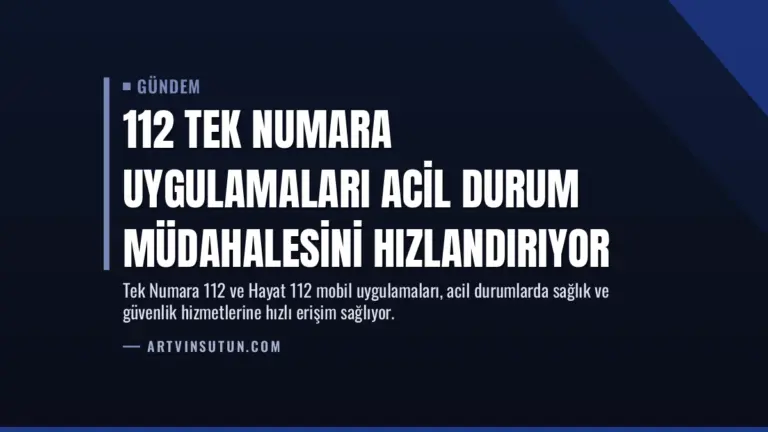 112 Tek Numara Uygulamaları Acil Durum Müdahalesini Hızlandırıyor
