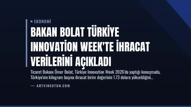 Bakan Bolat Türkiye Innovation Week’te İhracat Verilerini Açıkladı