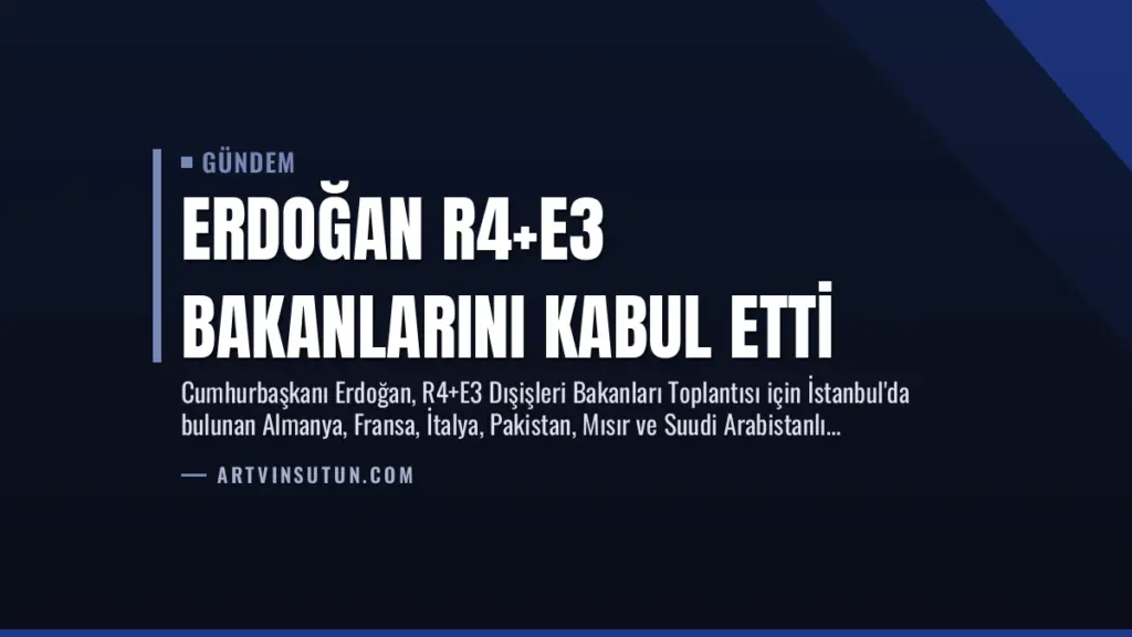Erdoğan R4+E3 Bakanlarını Kabul Etti