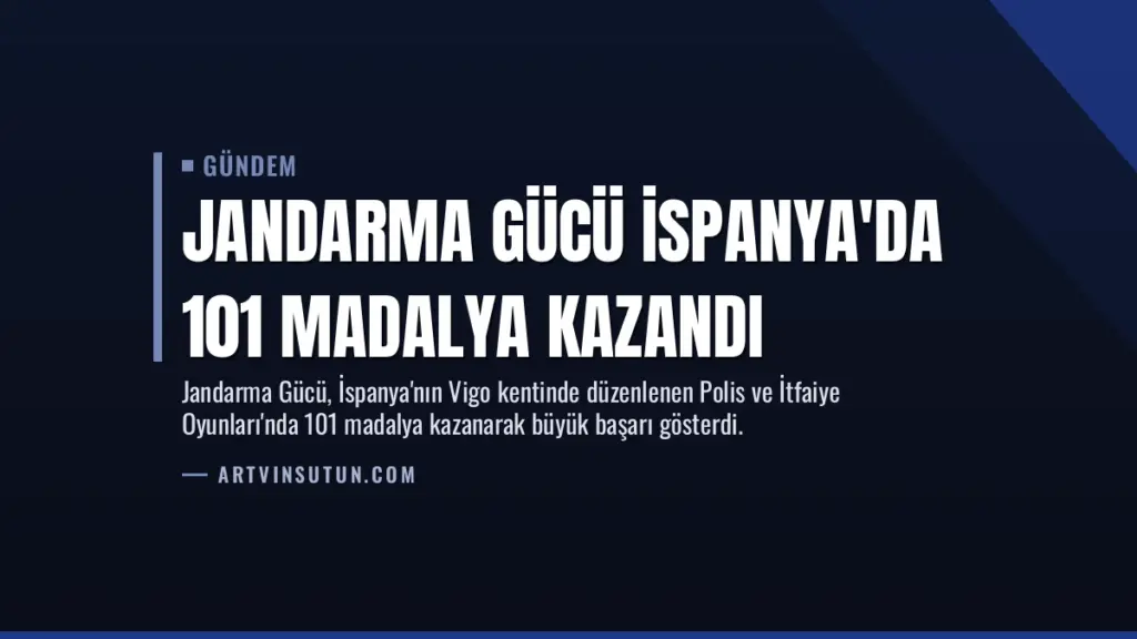 Jandarma Gücü İspanya'da 101 Madalya Kazandı