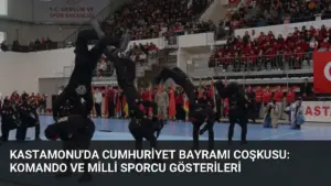 Kastamonu'da Cumhuriyet Bayramı Coşkusu: Komando ve Milli Sporcu Gösterileri