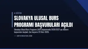 Slovakya Ulusal Burs Programı Başvuruları Açıldı