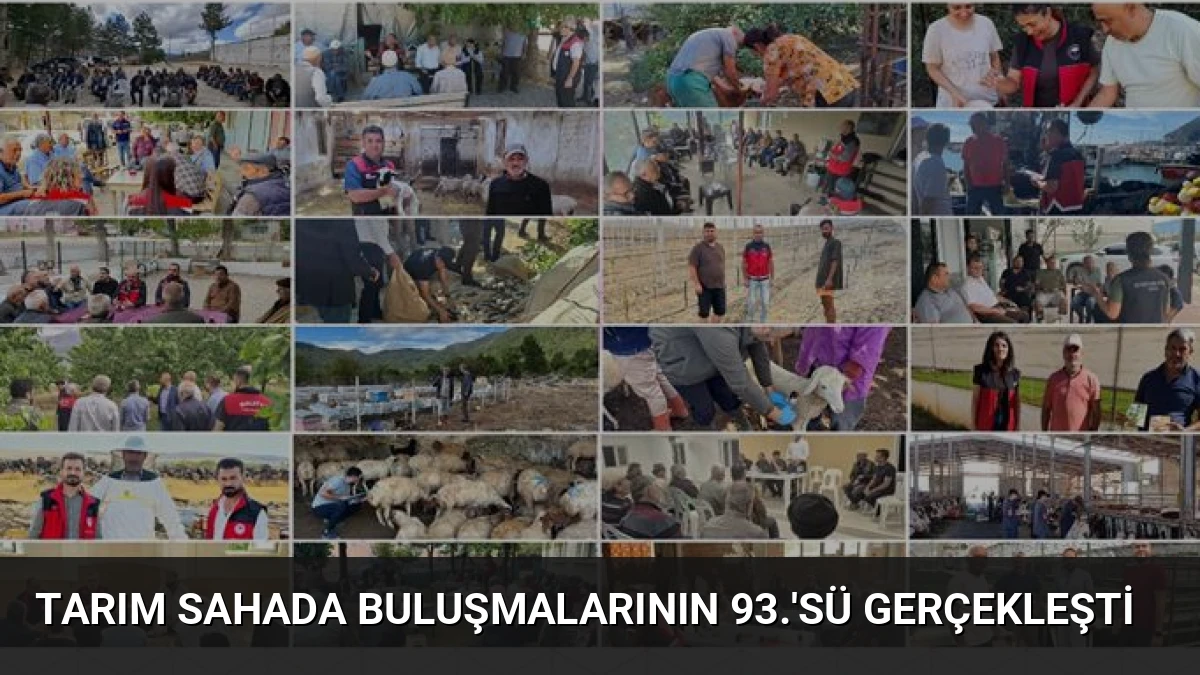 Tarım Sahada Buluşmalarının 93.’sü Gerçekleşti