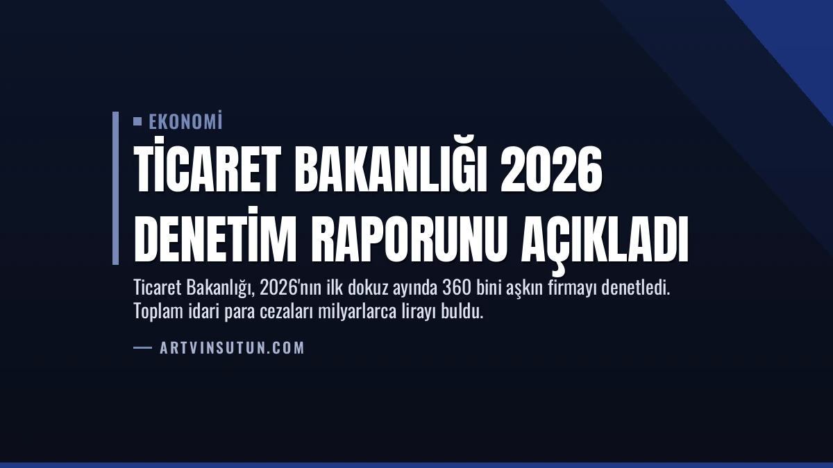 Ticaret Bakanlığı 2026 Denetim Raporunu Açıkladı