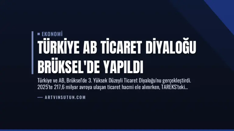 Türkiye AB Ticaret Diyaloğu Brüksel’de Yapıldı
