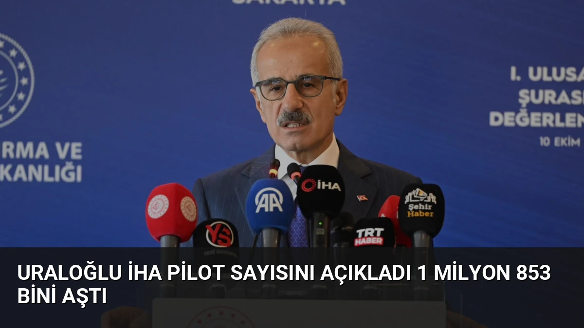 Uraloğlu İHA Pilot Sayısını Açıkladı 1 Milyon 853 Bini Aştı