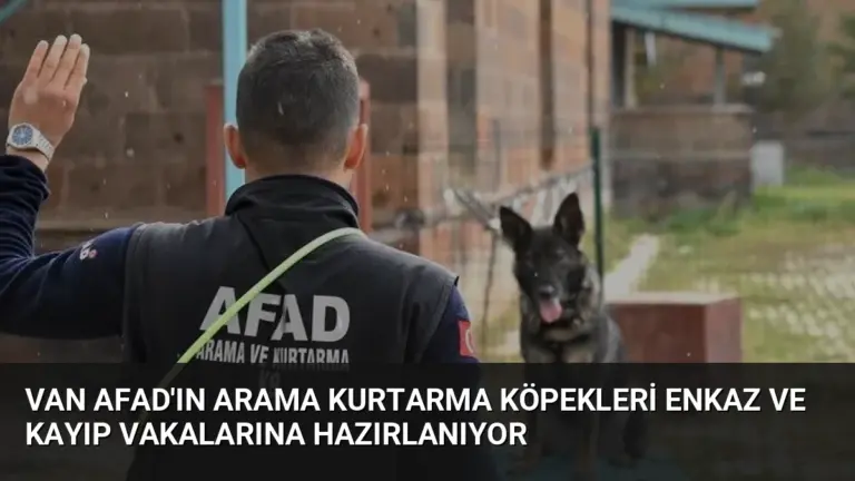 Van AFAD'ın Arama Kurtarma Köpekleri Enkaz ve Kayıp Vakalarına Hazırlanıyor